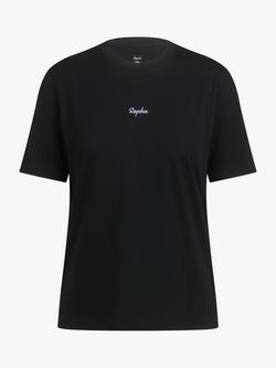 Rapha Knitted Organic Cotton Women's T-Shirt, Black, 