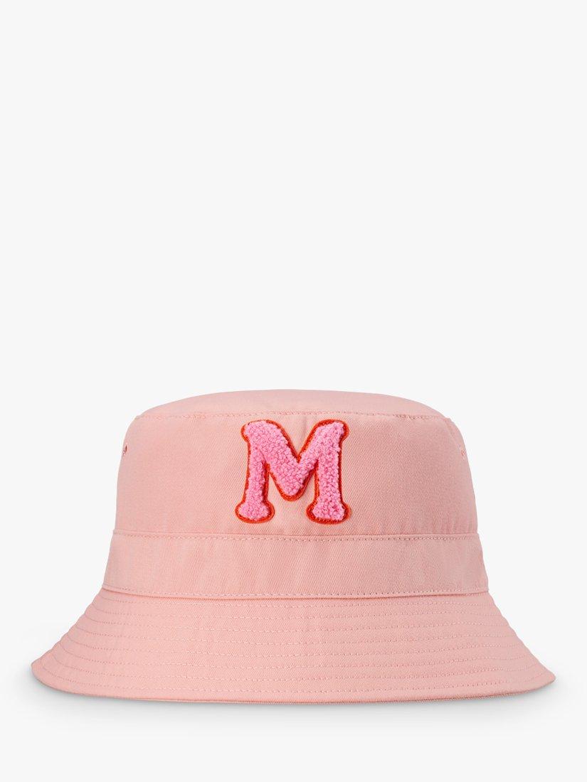 Small Stuff Kids' Intial Bucket Hat,  Pink/Multi, M