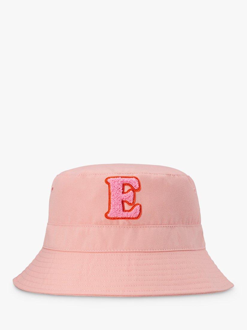 Small Stuff Kids' Intial Bucket Hat,  Pink/Multi, E