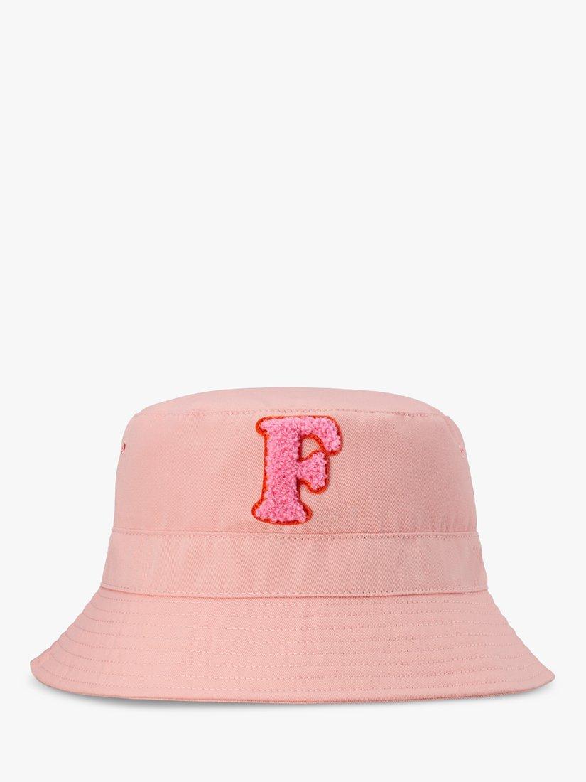 Small Stuff Kids' Intial Bucket Hat,  Pink/Multi, F