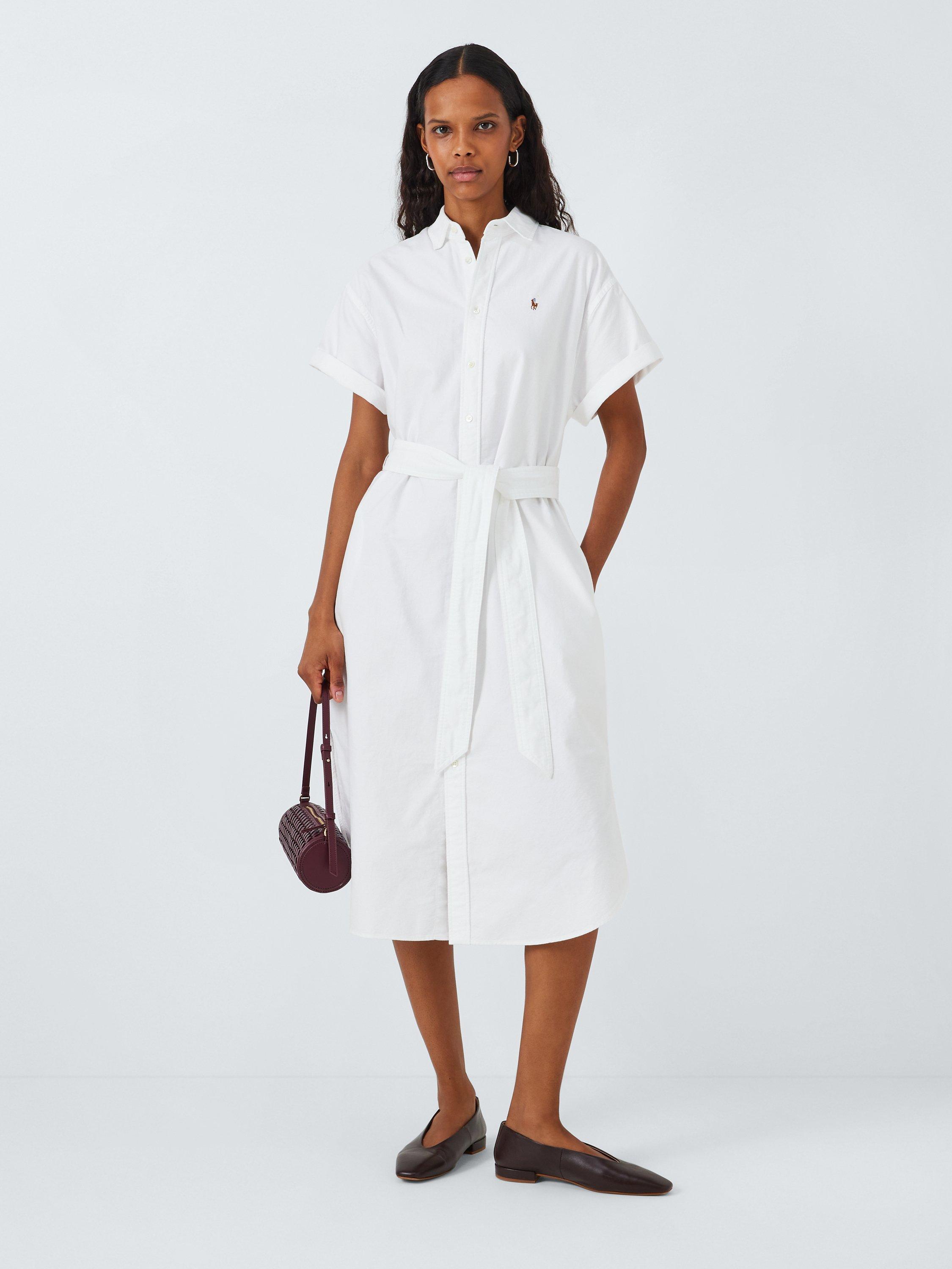 Polo Ralph Lauren Oxford Cotton Shirt Dress, White