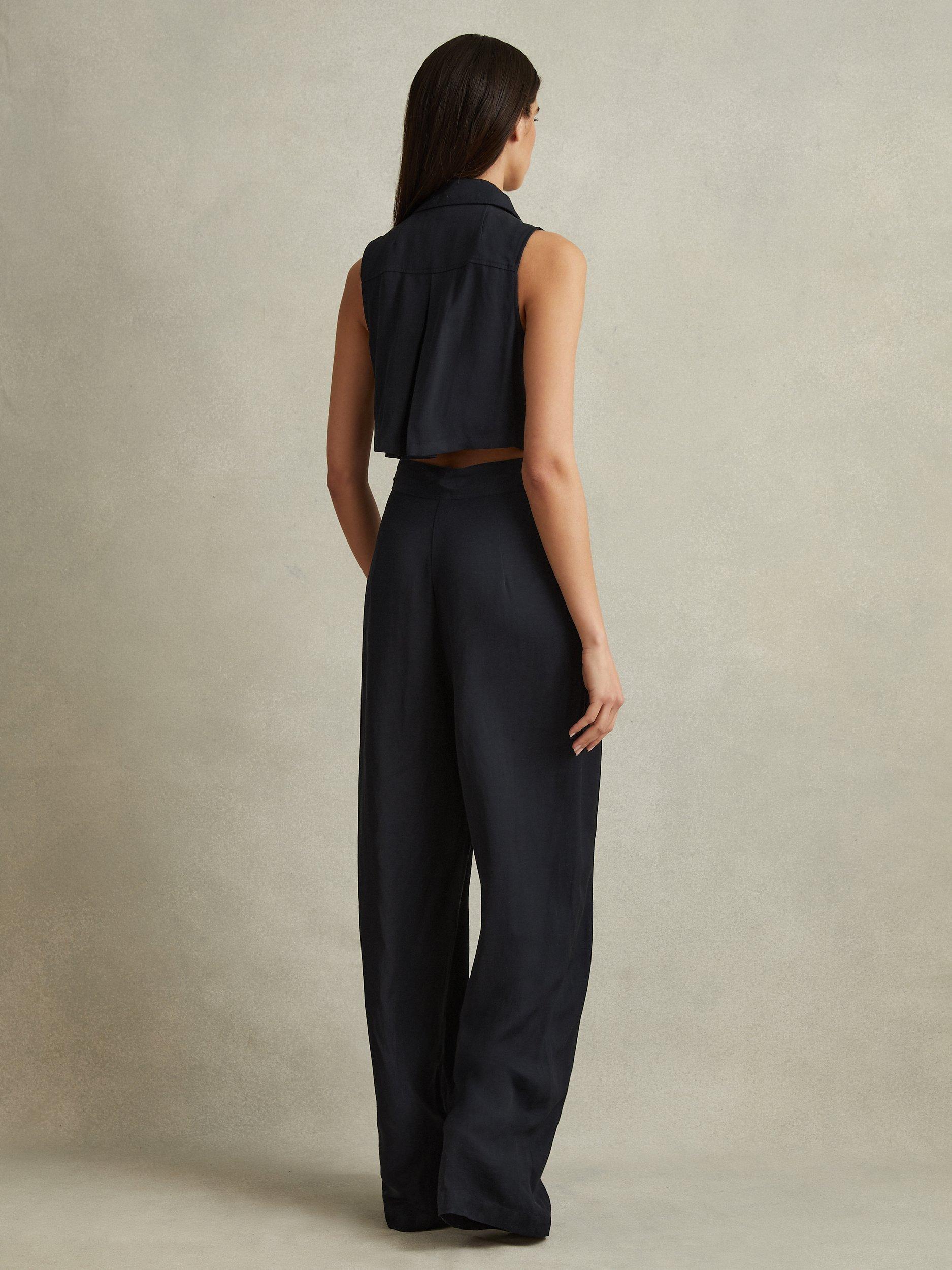 Reiss Perla Linen Blend Jumpsuit