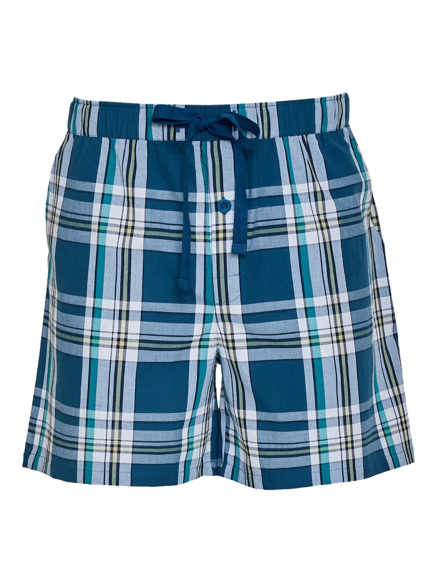 Product image 4 of 4, which shows Cyberjammies Check Pyjama Shorts, Teal, S
