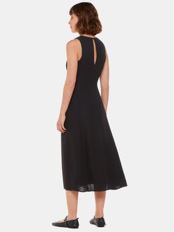 Whistles Alexia Midi Dress, Black - view 2, Black