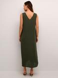 KAFFE Milia Linen Blend Sleeveless Midi Dress