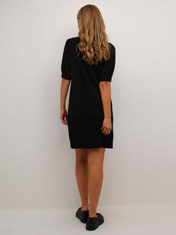 KAFFE Lizza Knit Mini Dress, Black - view 2, Black Deep