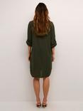 KAFFE Milia Linen Blend Shirt Dress, Forest Night