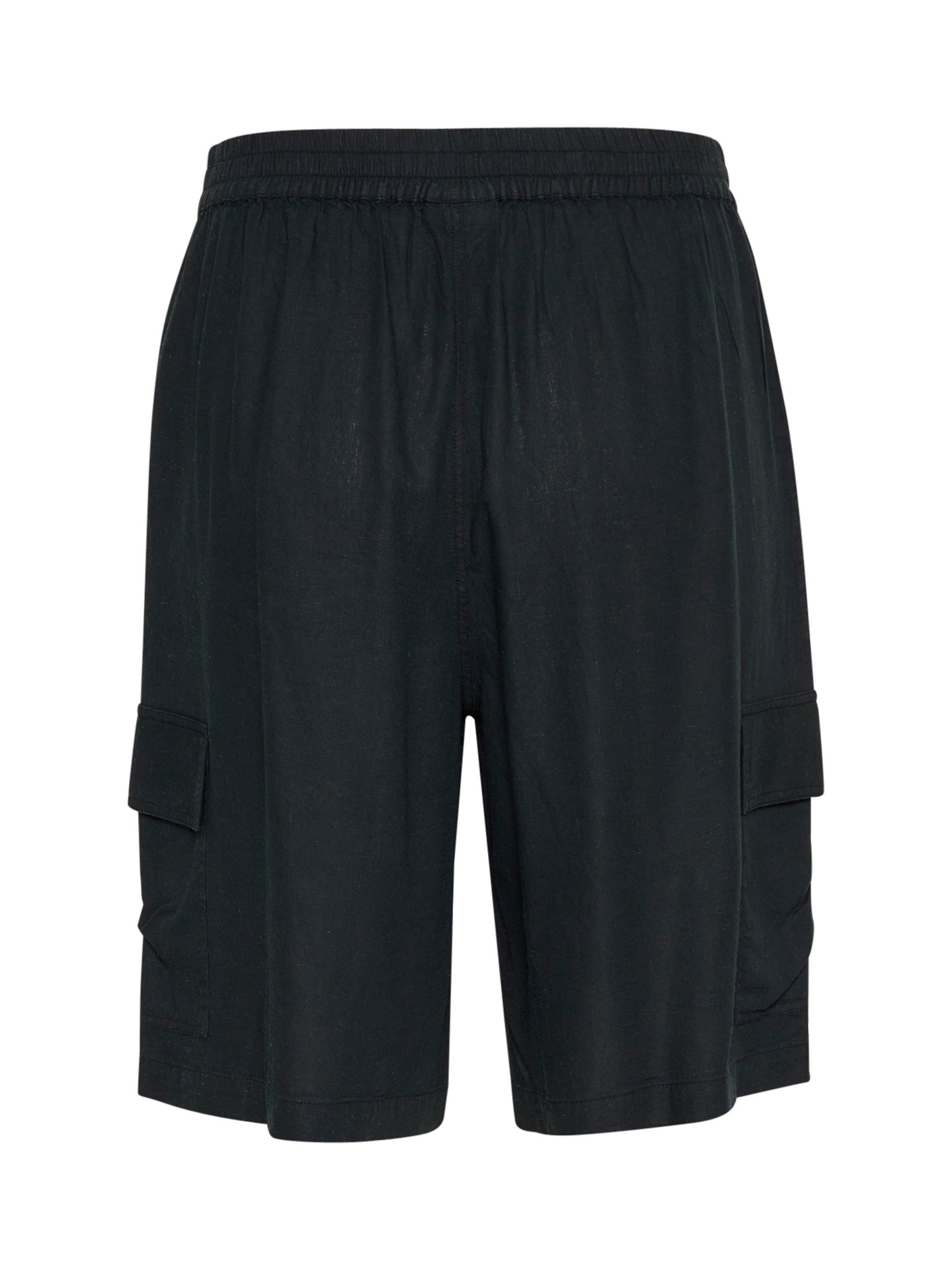 KAFFE Milia Linen Blend Shorts, Black Deep, 8