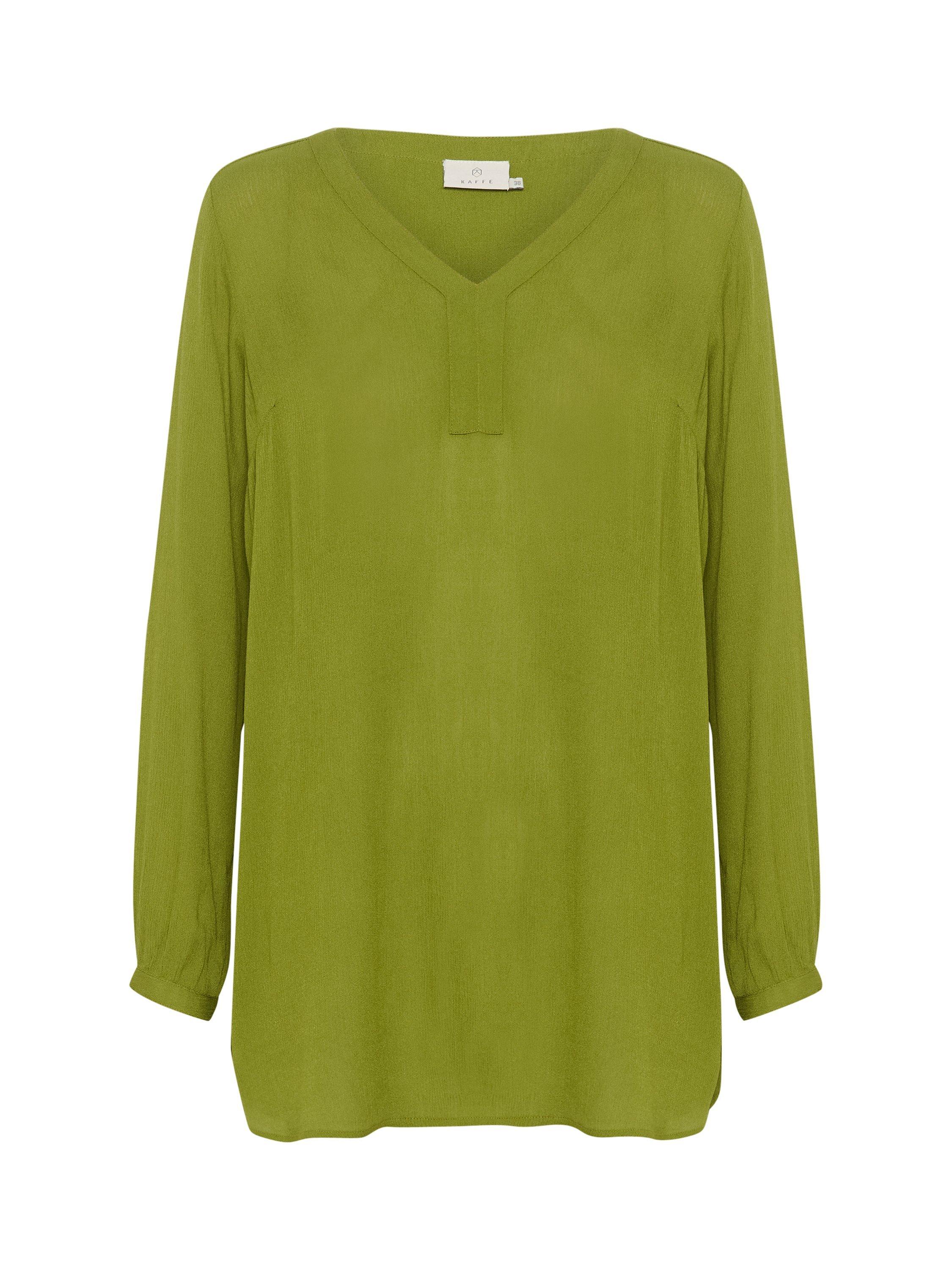 KAFFE Amber V-Neck Tunic, Calla Green, 10