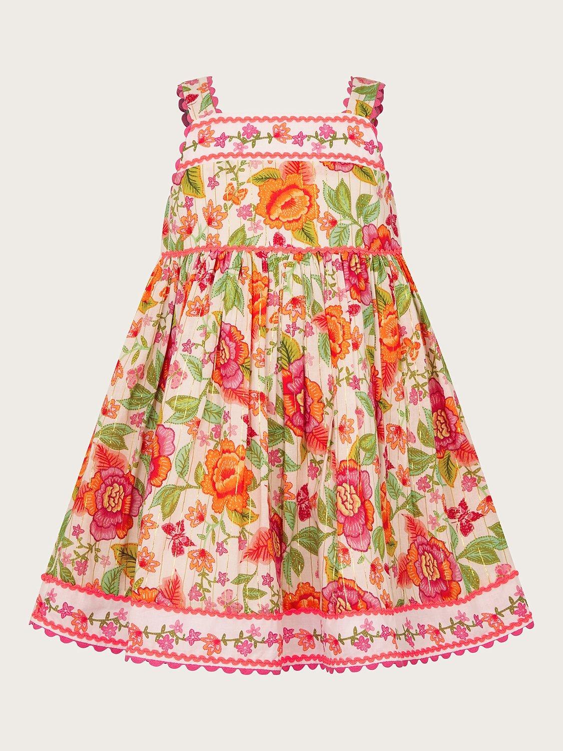 Monsoon Baby Heritage Floral Print Dress, Multi