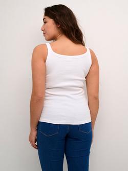 KAFFE Carna Scoop Neck Tank Top - view 2, Optical White