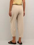 KAFFE Merle Cropped Leg Suit Trousers, Chinchilla