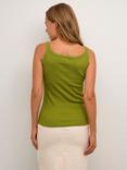 KAFFE Carna Scoop Neck Tank Top, Calla Green