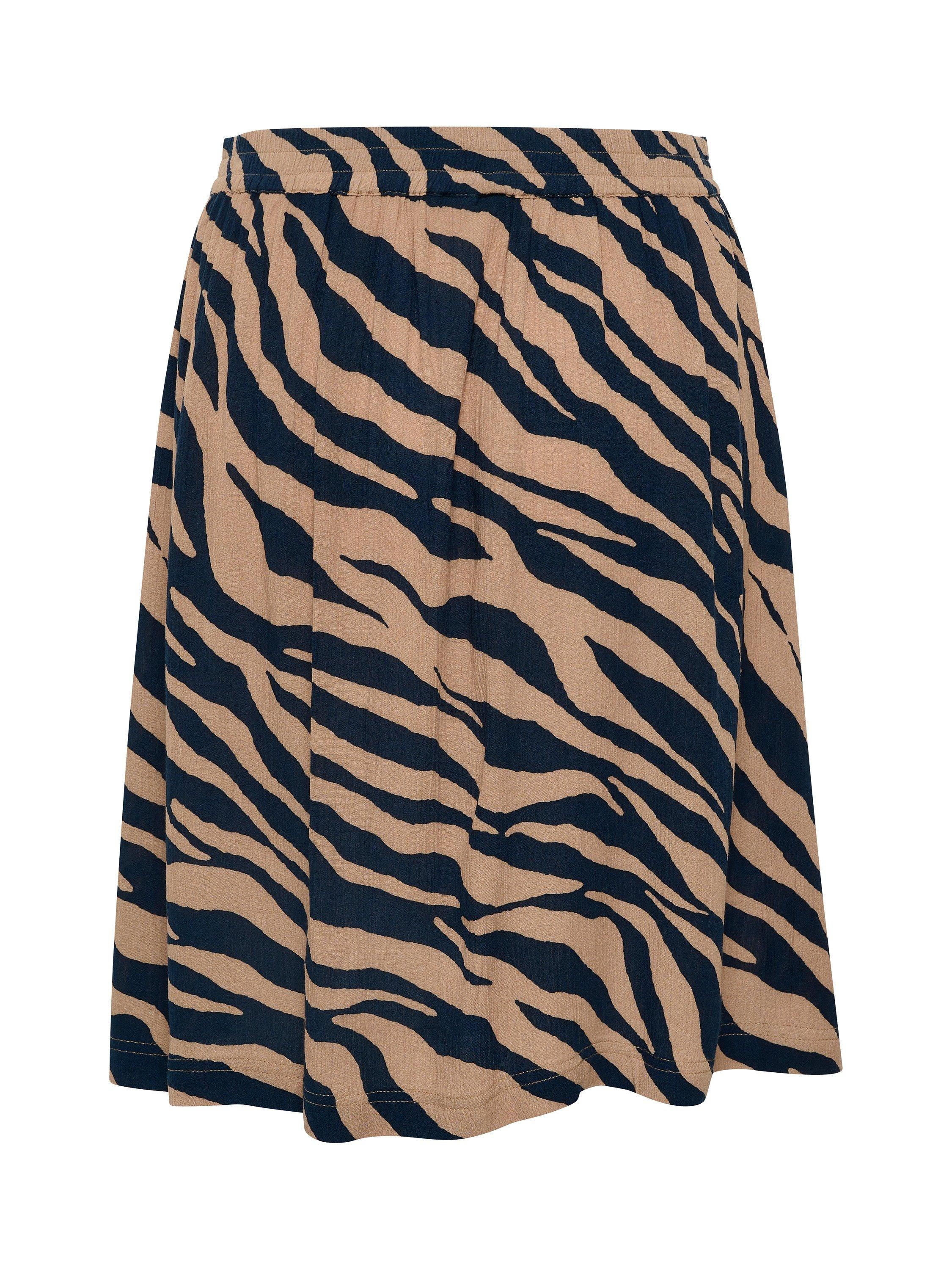 Product image 5 of 5, which shows KAFFE Marita Amber Animal Print Skirt, Multi, 10