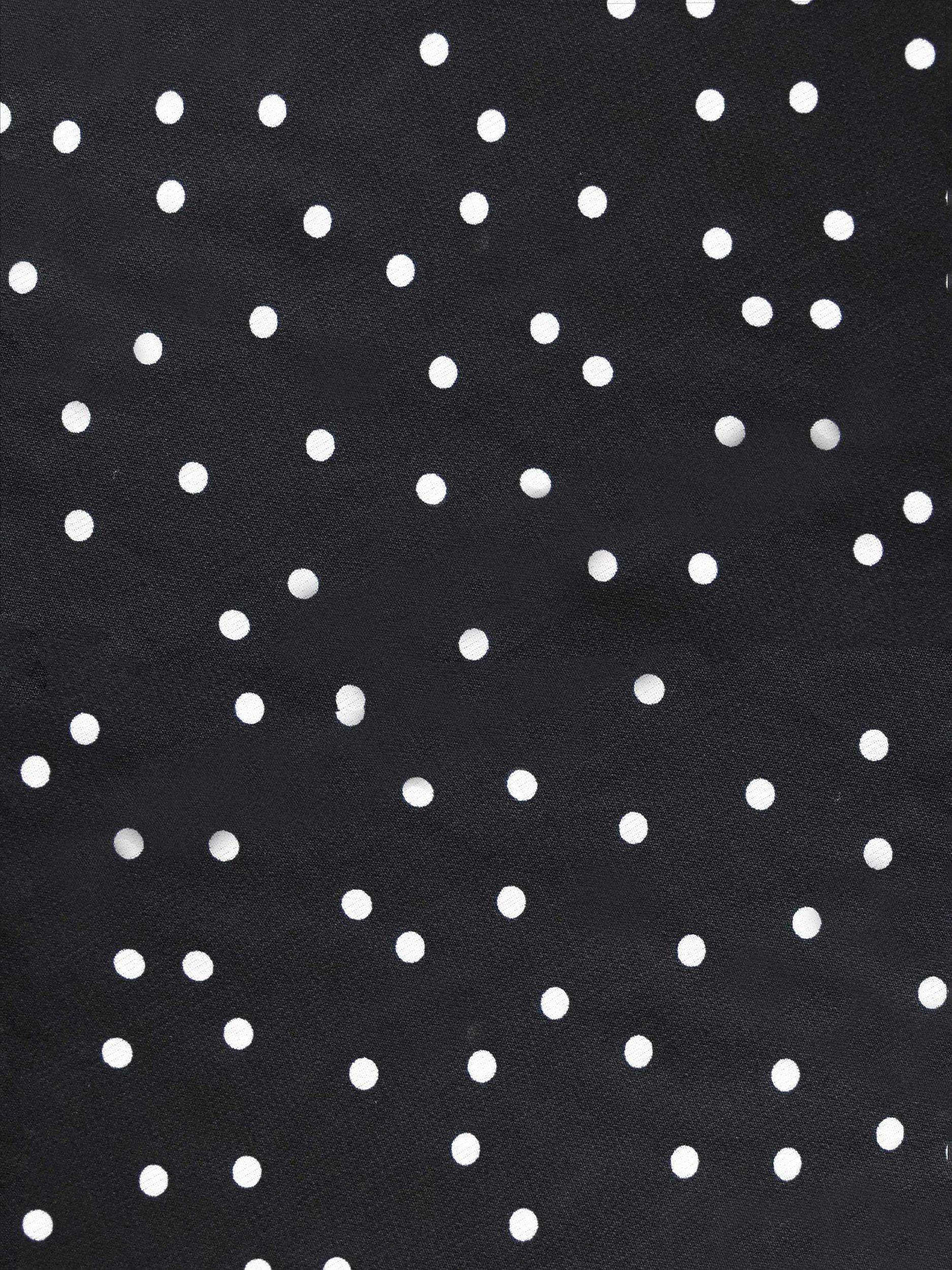 Product image 4 of 5, which shows Live Unlimited Curve Polka Dot Bias Cut Midi Dress, Black, 12