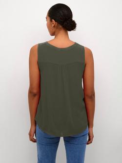 KAFFE Amber Sleeveless Top - view 2, Forest Night
