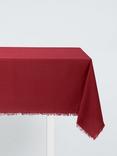 John Lewis Cotton Linen Blend Tablecloth, Deep Red