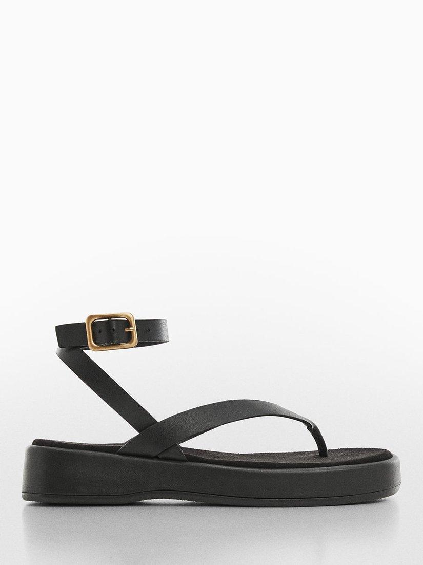Mango Tila Sandals, Black
