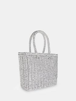 Whistles Tillie Mini Tote, Silver - view 2, Silver
