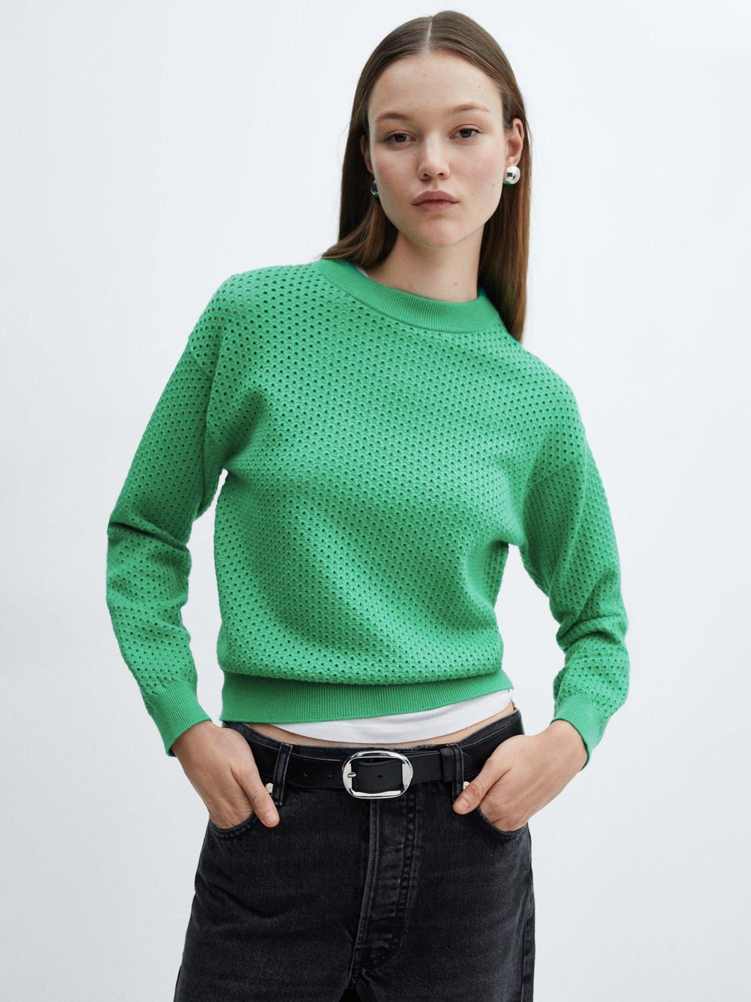 Mango Open Knit Jumper