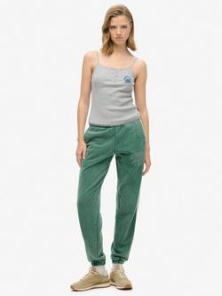 Superdry Vintage Side Stripe Joggers, Pine Green, Pine Green