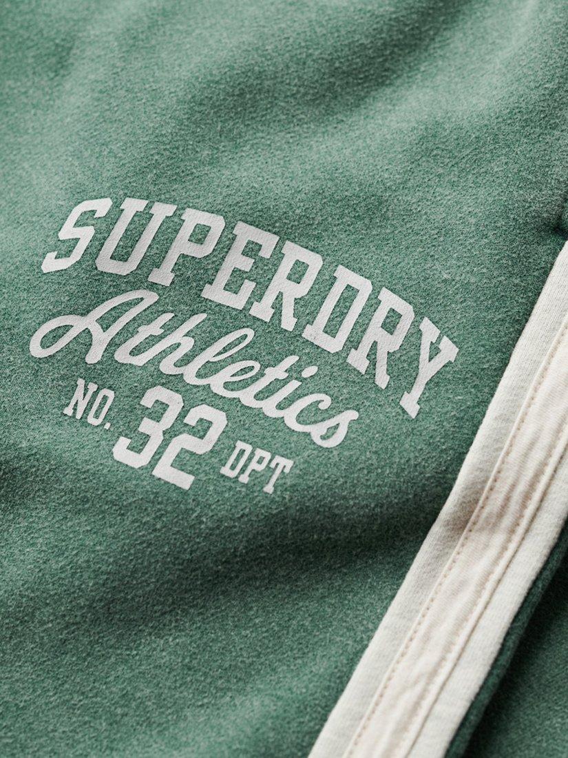 Product image 6 of 6, which shows Superdry Vintage Side Stripe Joggers, Pine Green, 10