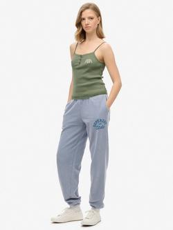 Superdry Vintage Washed Graphic Joggers, Tidal Blue, Tidal Blue