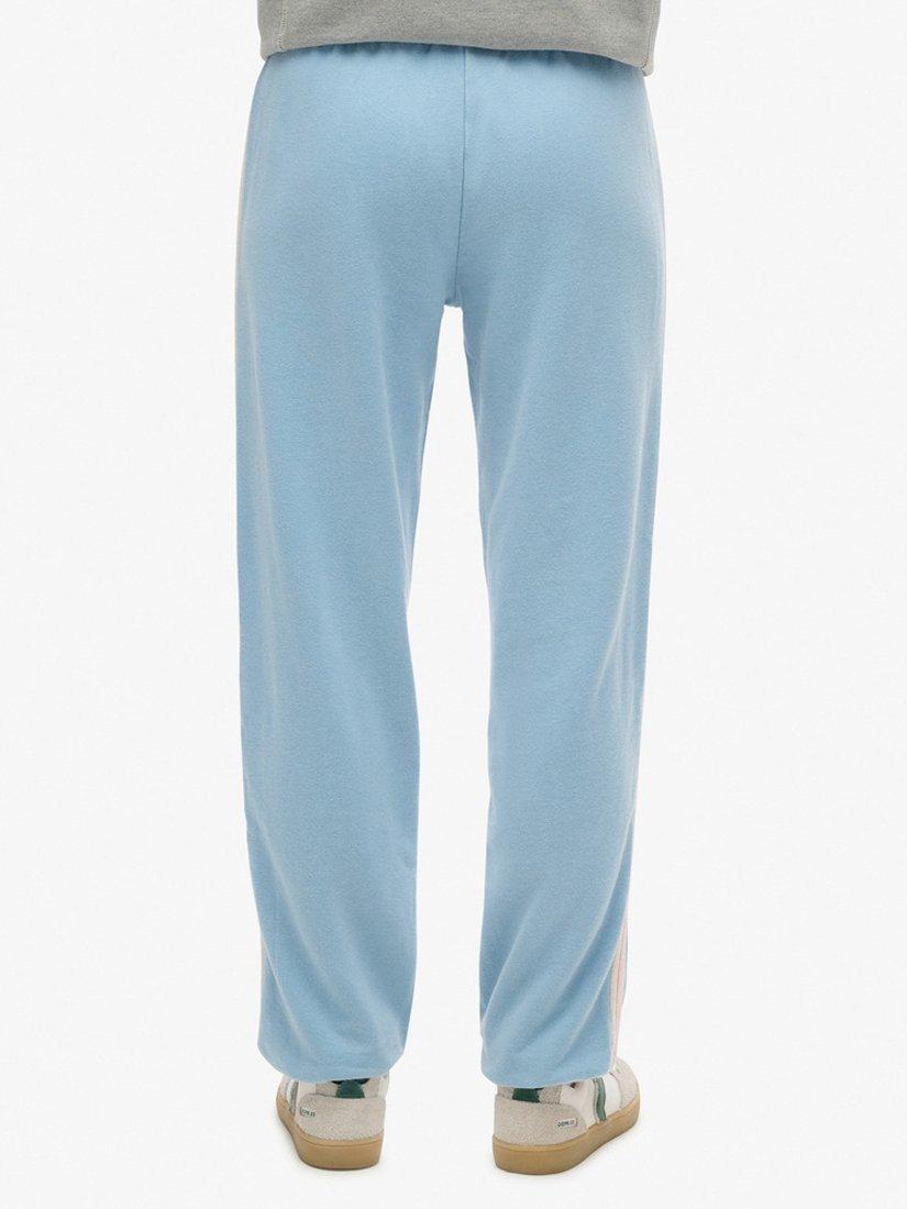 Product image 5 of 6, which shows Superdry Vintage Side Stripe Joggers, Allure Blue, 14