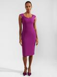 Hobbs Lillia Shift Dress, Magenta Purple