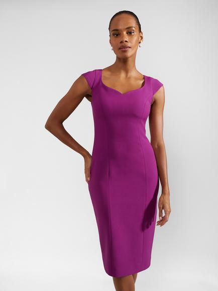 Hobbs Lillia Shift Dress, Magenta Purple, Magenta Purple