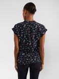 Hobbs Carine Ditsy Floral Print Top, Navy/Multi