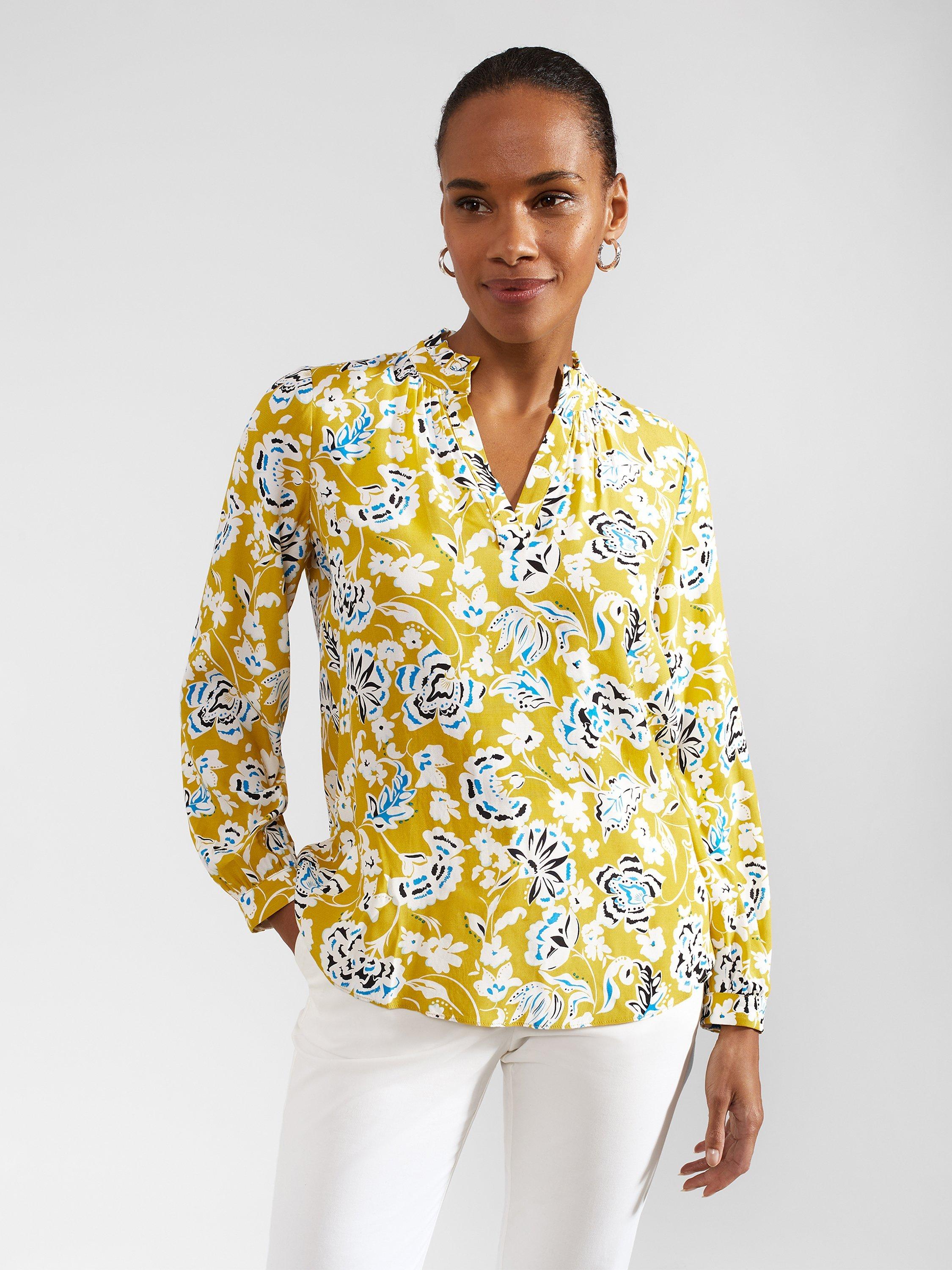 Hobbs Shona Abstract Floral Print Blouse, Hobbs