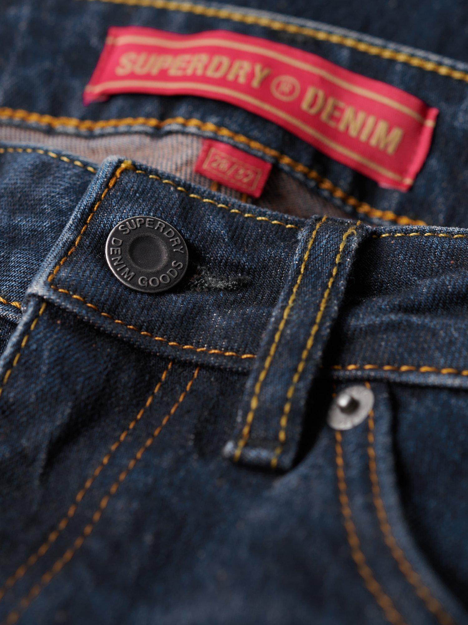 Product image 6 of 8, which shows Superdry Organic Cotton Mid Rise Slim Flare Jeans, Van Dyke Mid Used, W34/L30