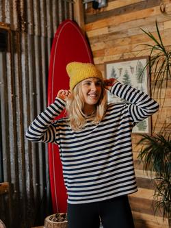 Passenger Panorama Stripe Top, Navy/White