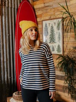 Passenger Panorama Stripe Top - view 2, Navy/White