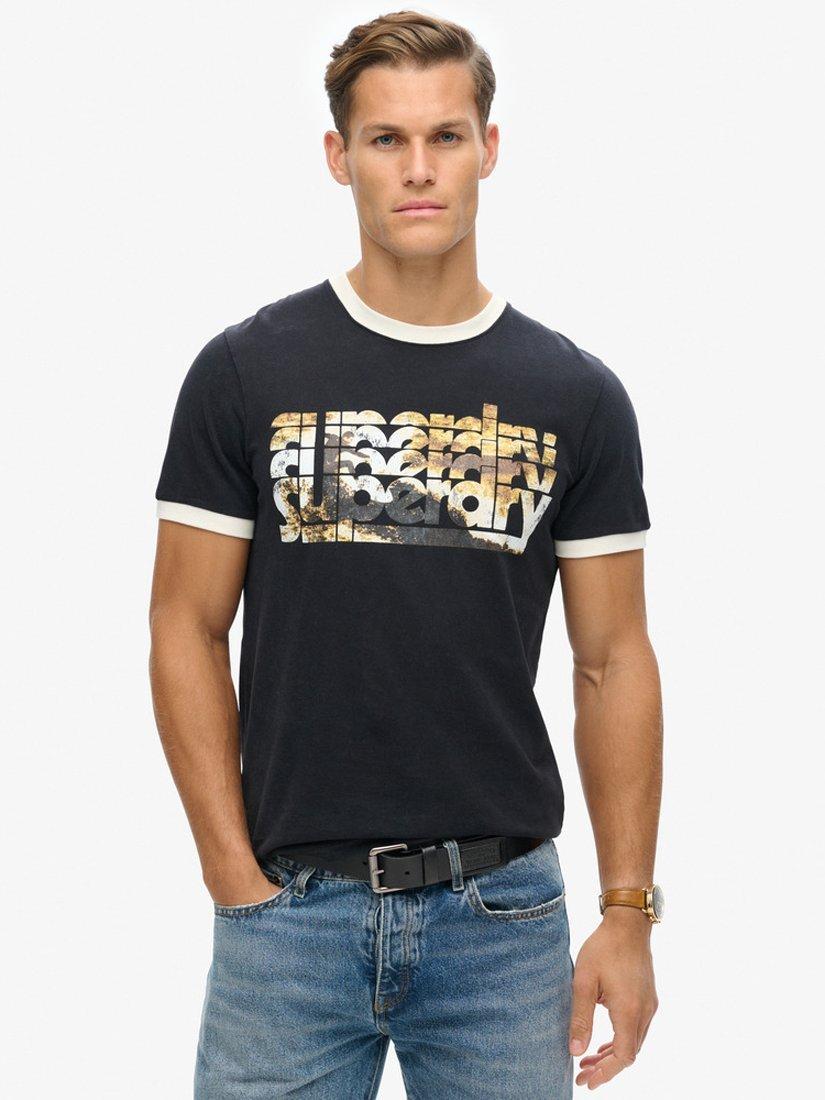 Superdry Photographic Logo T-Shirt, Black
