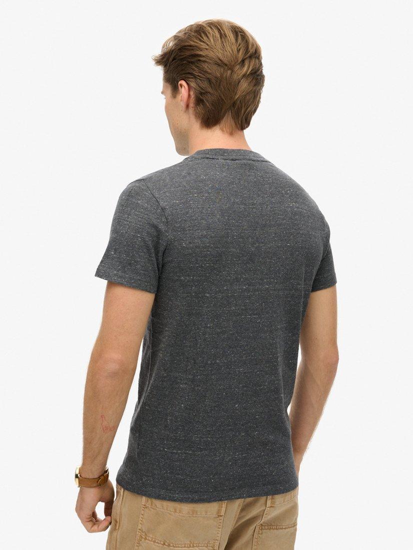 Product image 2 of 7, which shows Superdry Organic Cotton Essential Logo T-Shirt, Charcoal Heather, XS