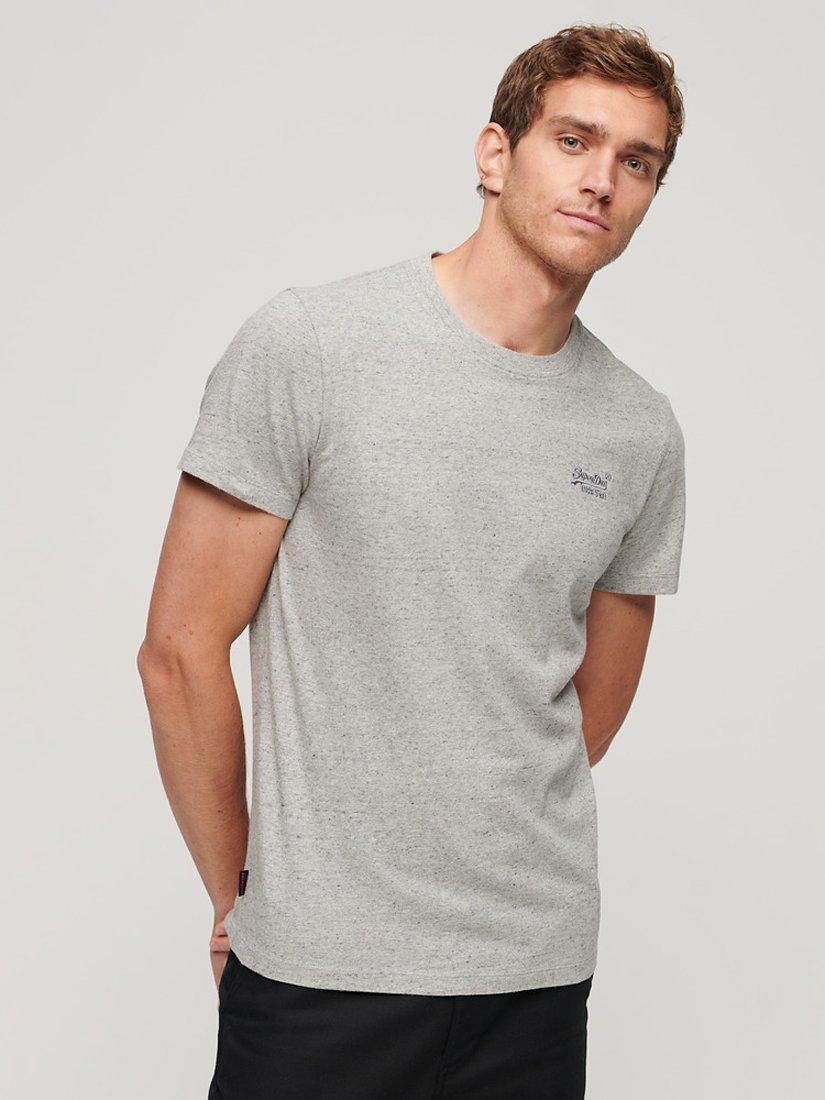 Superdry Essential Logo T-Shirt, Pumice Stone Marl