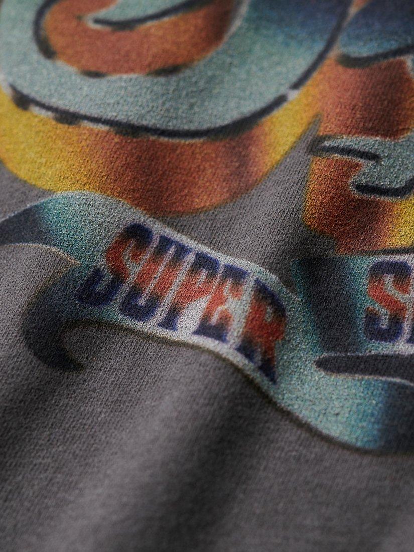 Product image 5 of 5, which shows Superdry Rock Graphic Band T-Shirt, Charcoal Grey, M