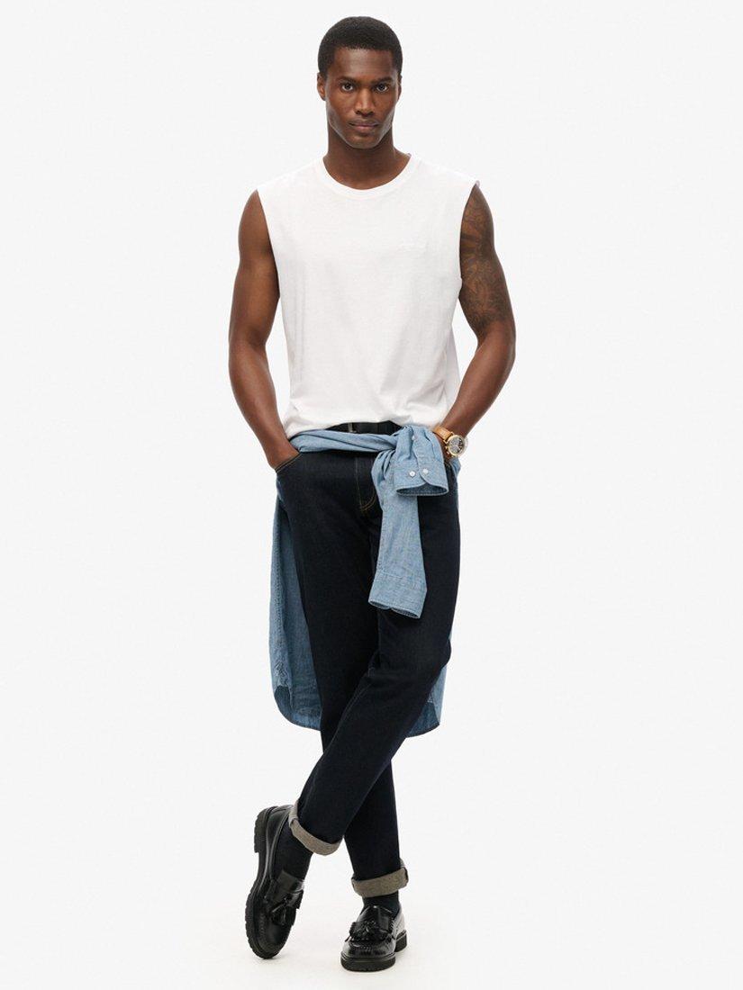 Product image 2 of 6, which shows Superdry Organic Cotton Essential Logo Tank Top, Optic, XS