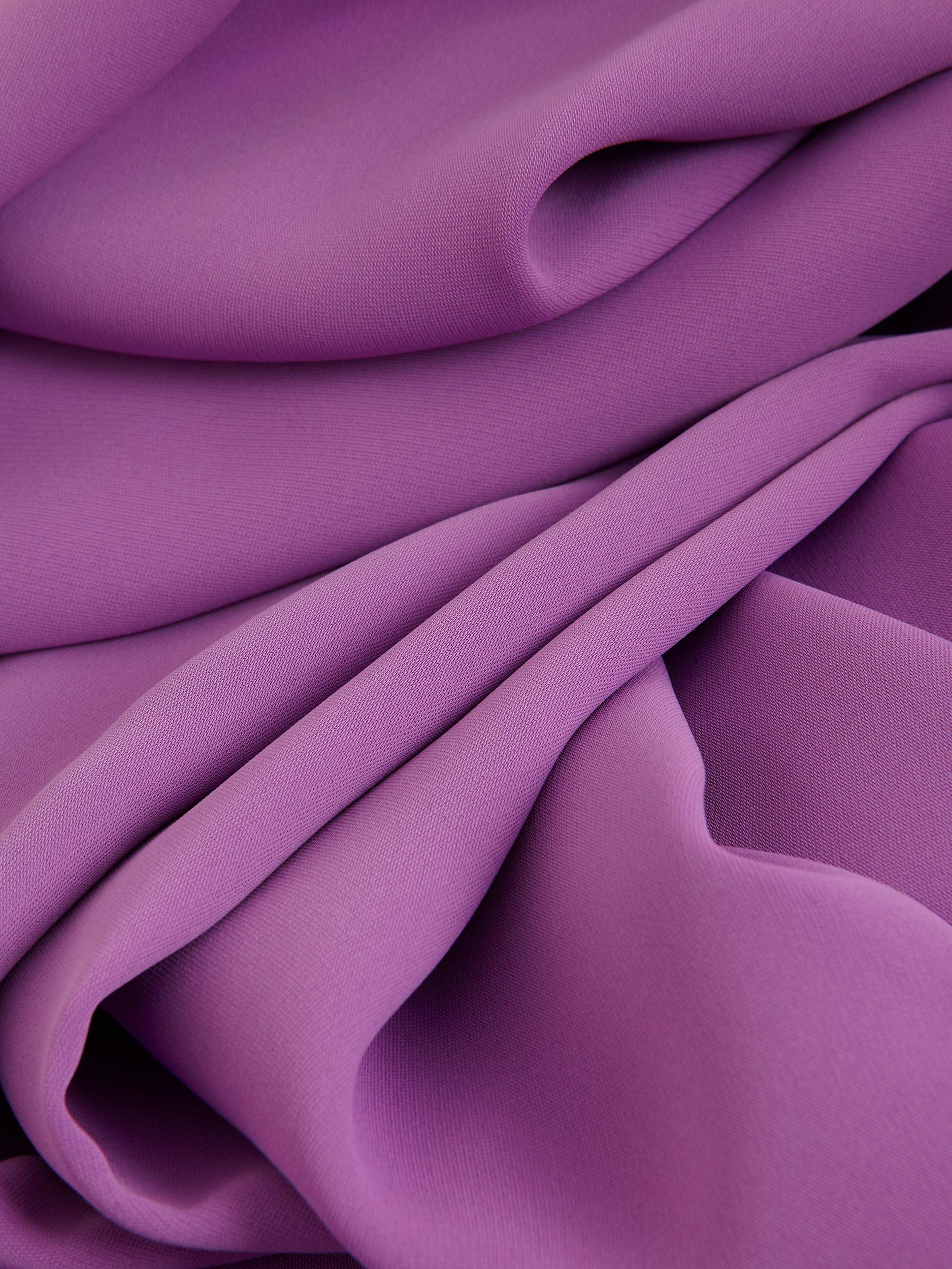 Product image 6 of 7, which shows Phase Eight Julissa Wrap Midi Dress, Purple, 6