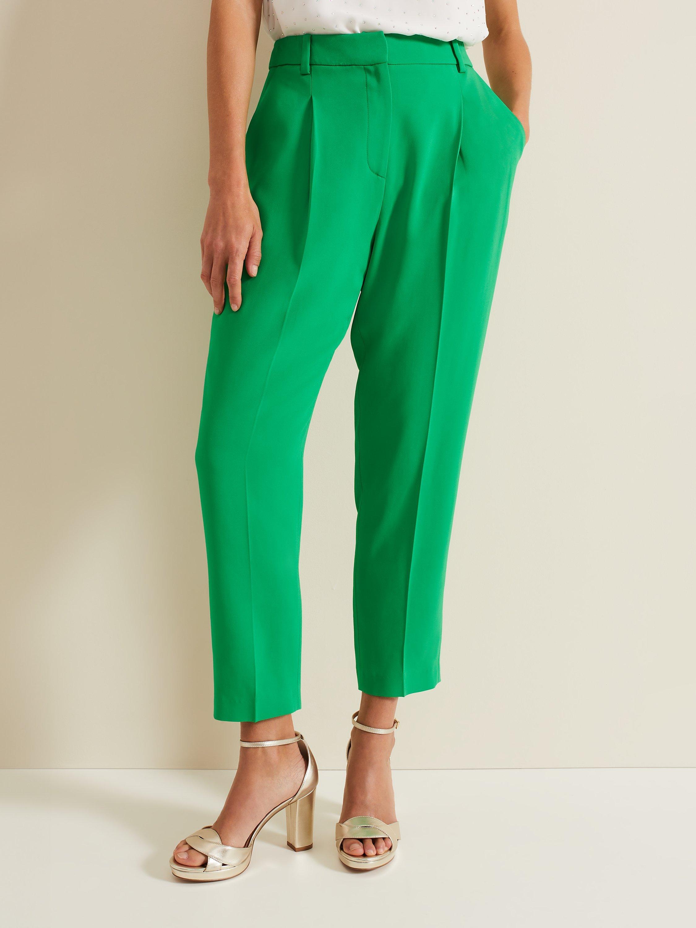 Phase Eight Adria Tapered Trousers Green