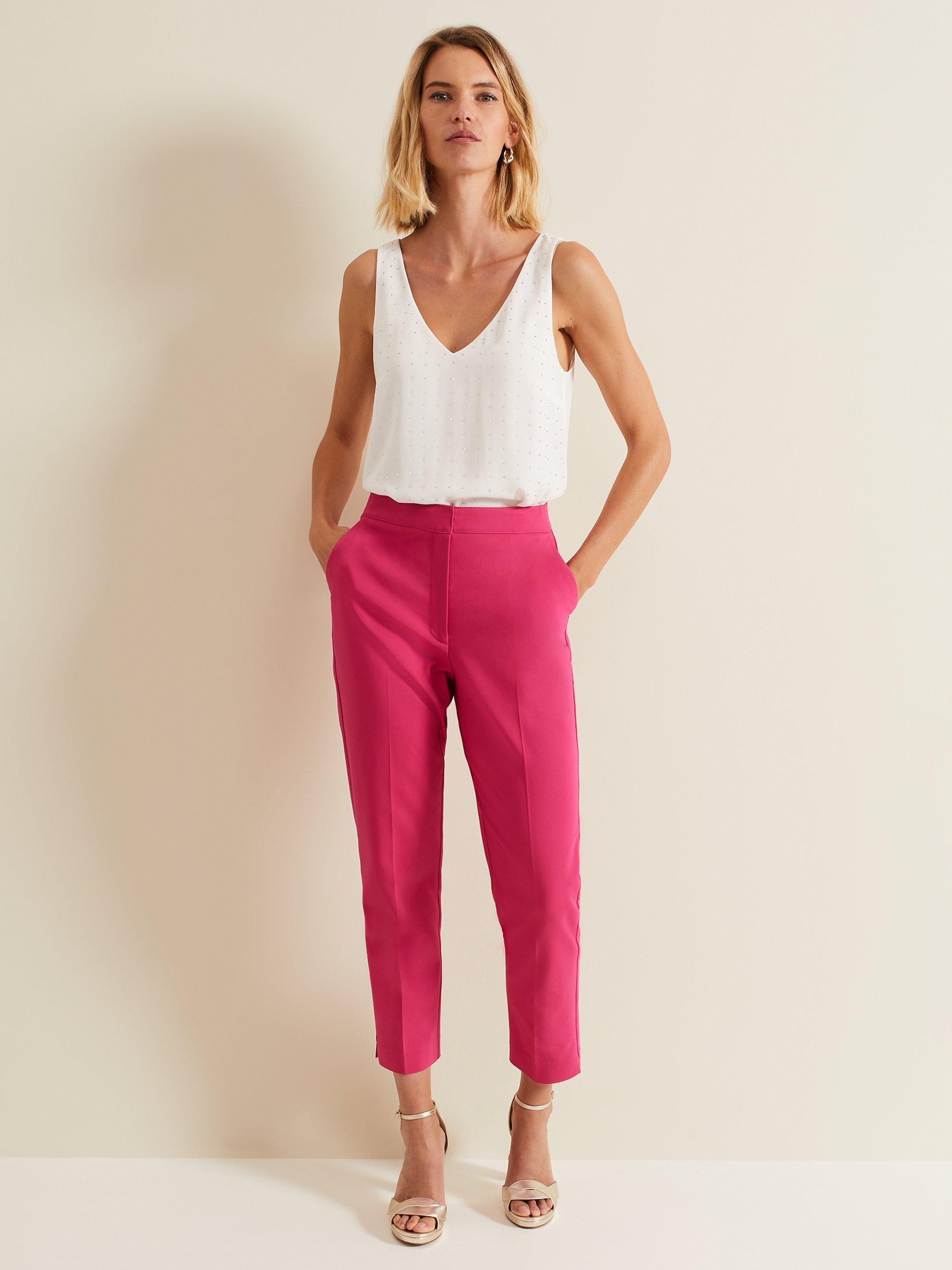 Product image 3 of 8, which shows Phase Eight Hayley Hotfix Vest Top, Nude, 8
