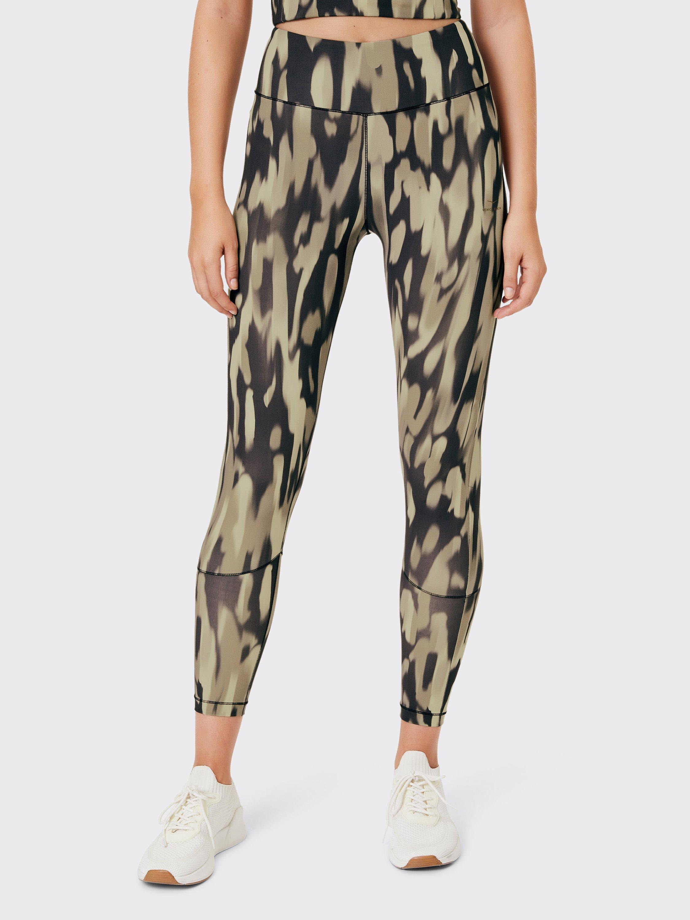 Product image 1 of 7, which shows Venice Beach Sariah Sports Leggings, AOP Desert Tone, S