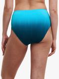 Chantelle Pulp Swimwear Textured Full Brief Bikini Bottoms, Blue Tie Dye