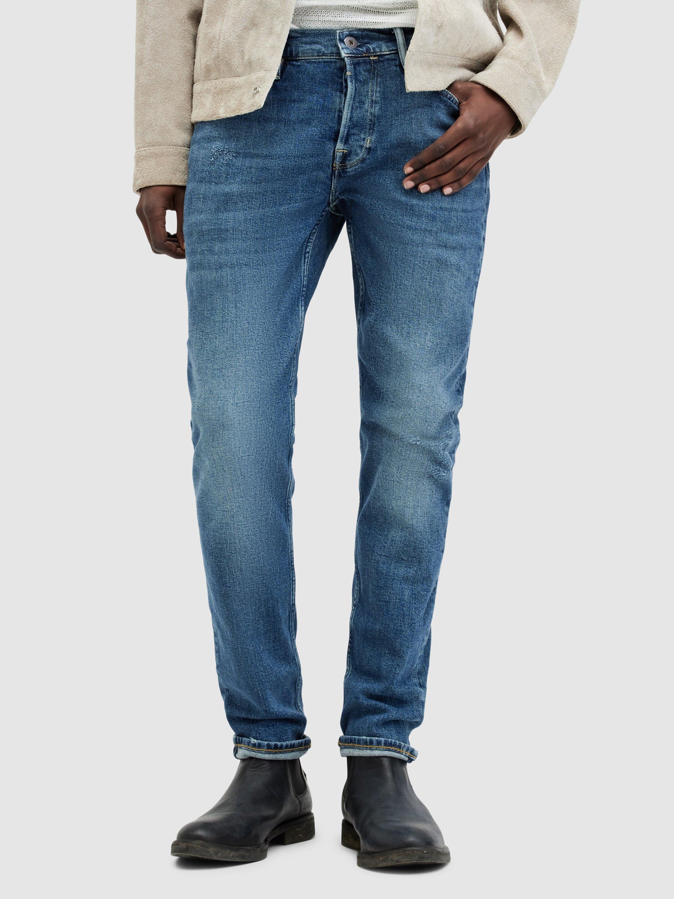 AllSaints Rex Slim Fit Jeans, Dirty Indigo