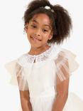 Angel & Rocket Kids' Beau Sequin Mesh Cape, Ivory