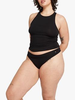 Nudea The Organic Cotton Racerback Vest, Black