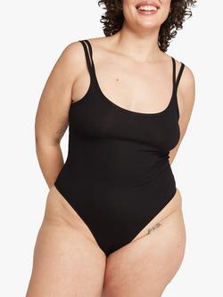 Nudea The Scoop Neck Organic Cotton Body, Black