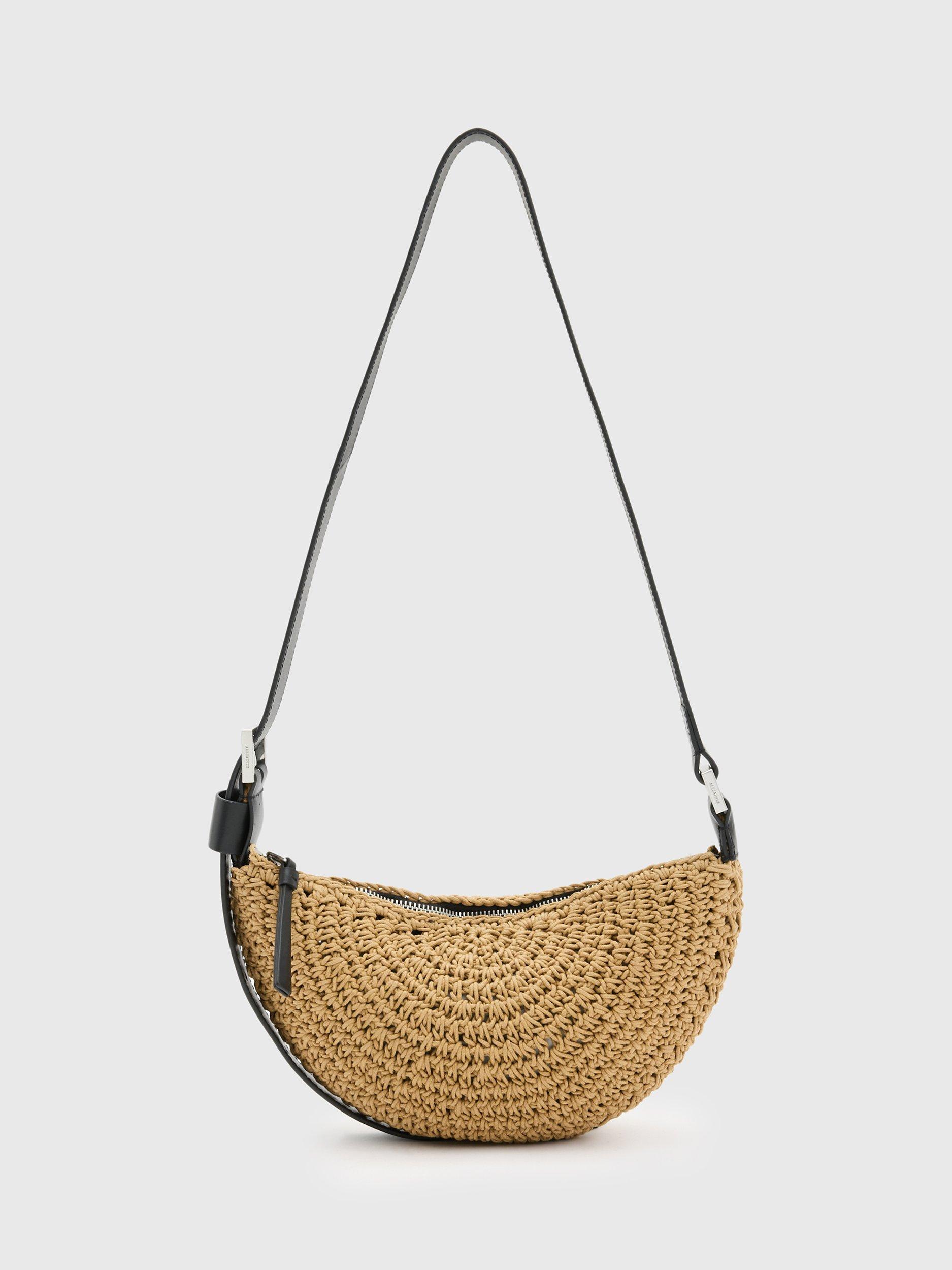 AllSaints Half Moon Knot Crossbody Bag